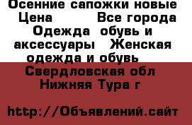 Осенние сапожки новые › Цена ­ 600 - Все города Одежда, обувь и аксессуары » Женская одежда и обувь   . Свердловская обл.,Нижняя Тура г.